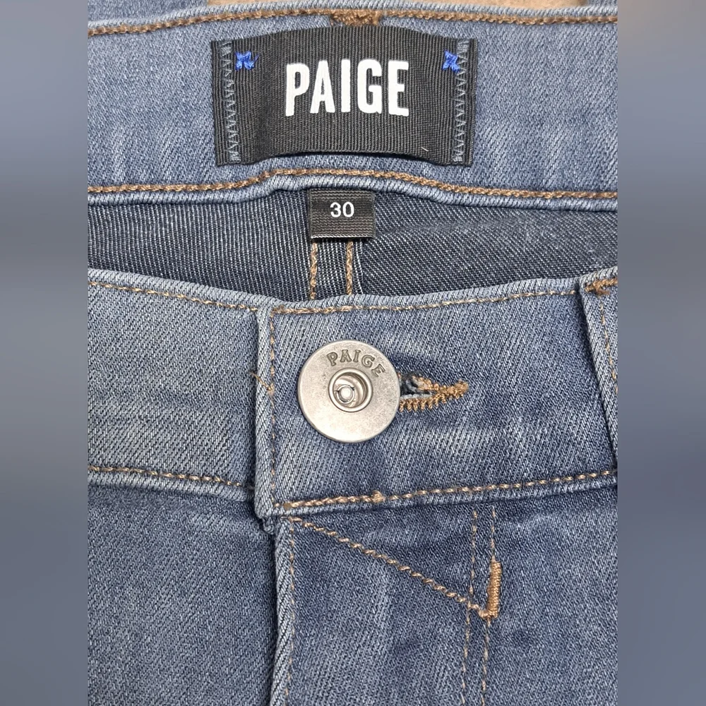 PAIGE Federal Men's Jeans Slim Straight Size 30x30 Blue Stretch Denim USA Made - Picture 10 of 10